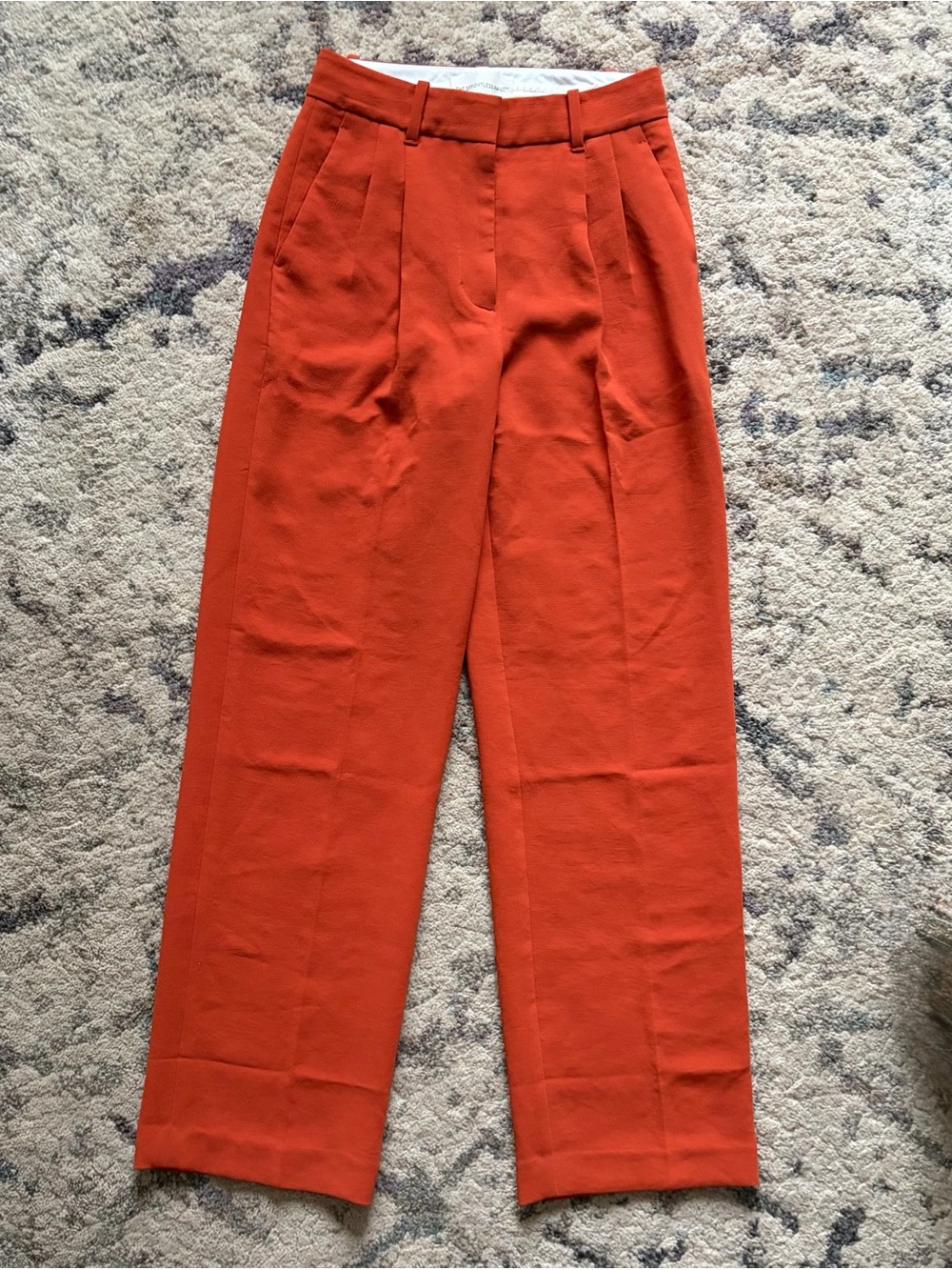 Aritzia The Effortless Pants in Burnt Orange